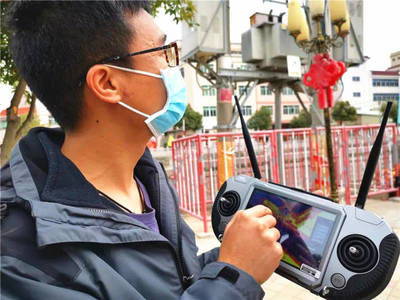 科技赋能疫情防控 潮南启用无人机开展立体巡查与宣传